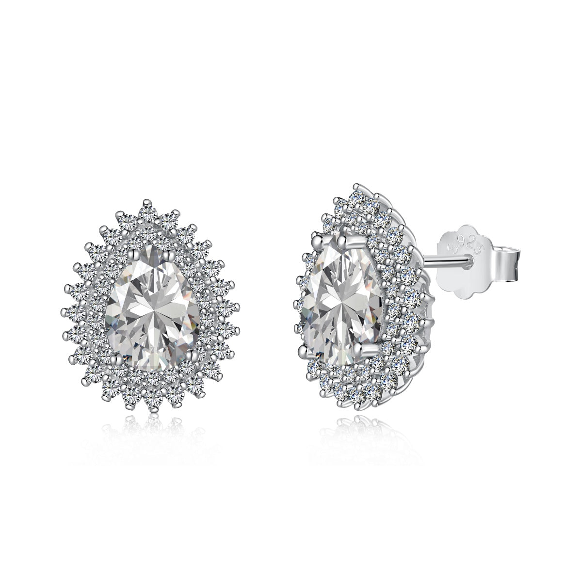 [ORA ]Delicate Gorgeous Pear Cut Daily Earrings
