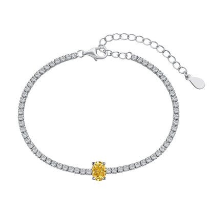 [ORA ]0.75 Carat Exquisite Oval Cut Daily Bracelet