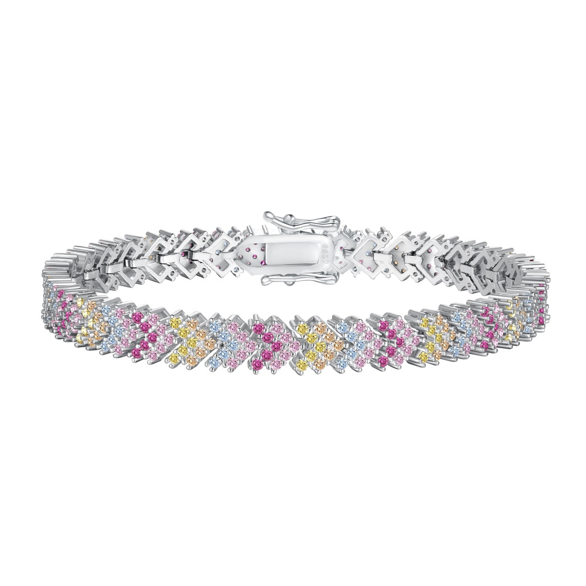 [ORA ]Ornate Sparkling Round Cut Party Bracelet