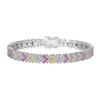 [ORA ]Ornate Sparkling Round Cut Party Bracelet