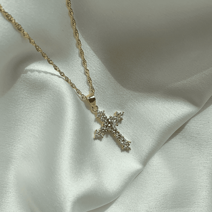 [ORA ]Delicate Cross Shape Necklace