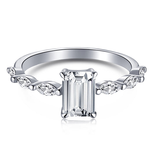 [ORA ]1.0 Carat Dainty Resplendent Radiant Cut Daily Ring