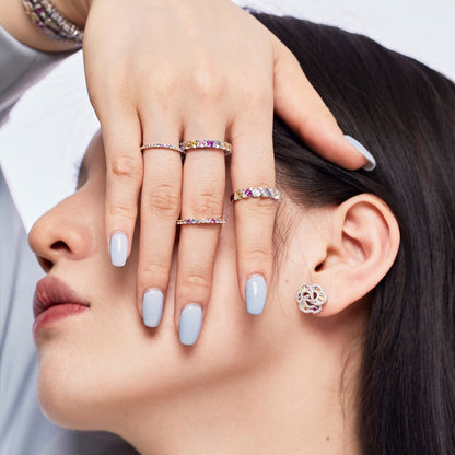 [ORA ]Dazzling Resplendent Round Cut Party Ring