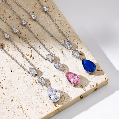 [ORA ]Dazzling Pear Cut Necklace