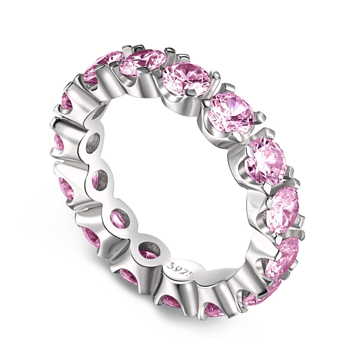 [ORA ]Eternity Round Cut Tennis Ring