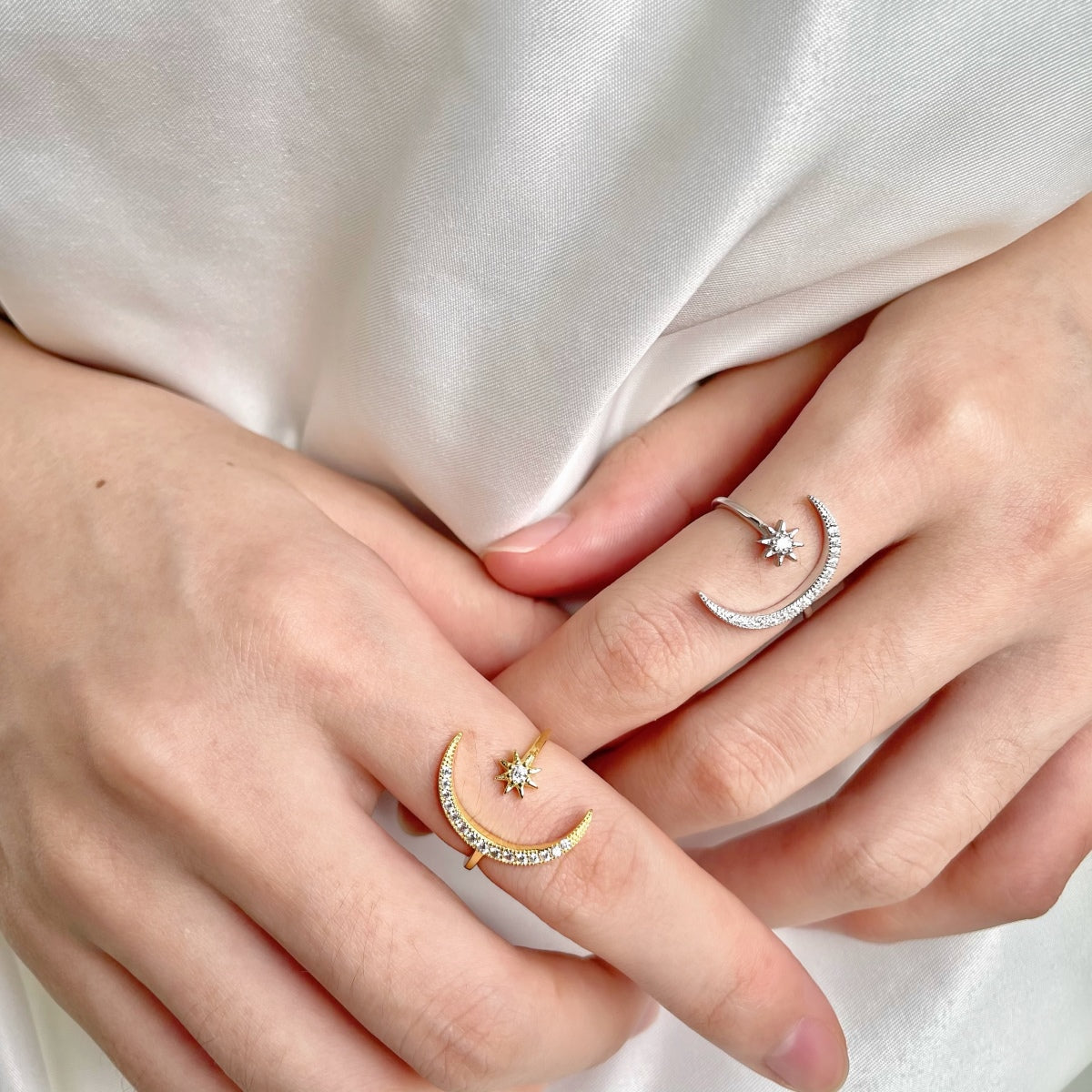 [ORA ]Eternity Moon & Star Ring