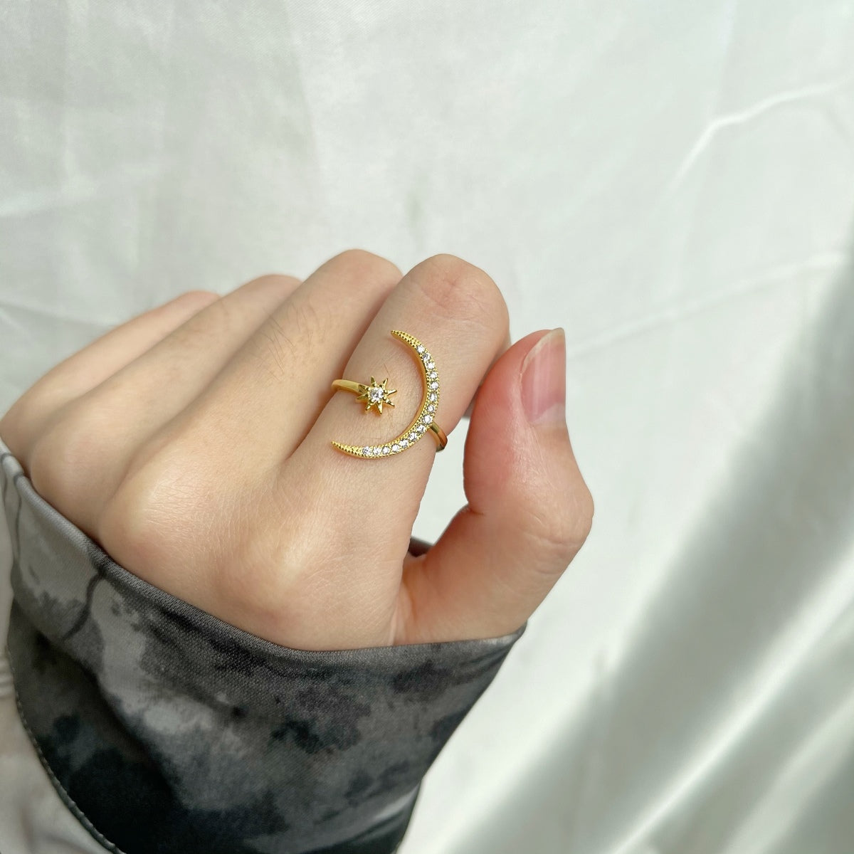 [ORA ]Eternity Moon & Star Ring