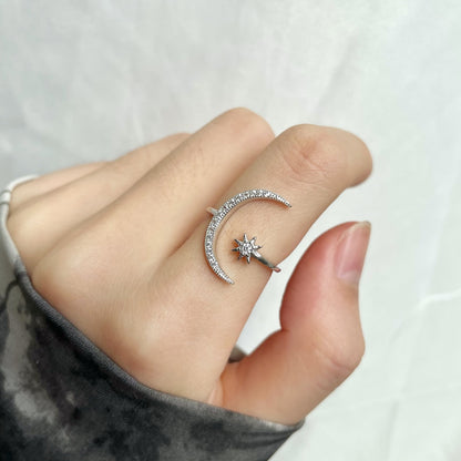 [ORA ]Eternity Moon & Star Ring