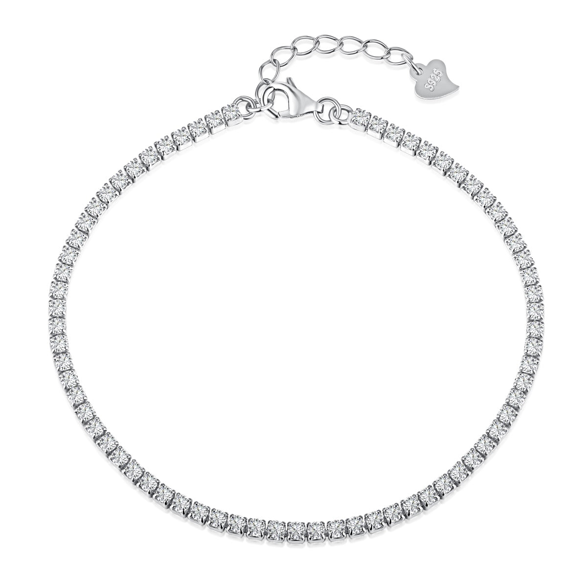 [ORA ]Radiant Shinning Princess Cut Tennis Bracelet