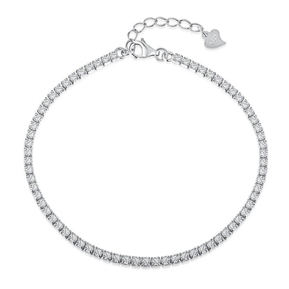 [ORA ]Radiant Shinning Princess Cut Tennis Bracelet