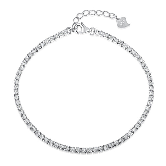 [ORA ]Radiant Shinning Princess Cut Tennis Bracelet
