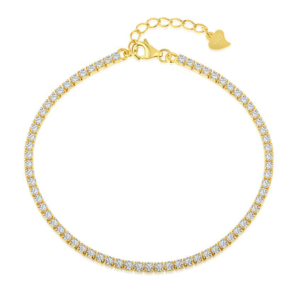 [ORA ]Radiant Shinning Princess Cut Tennis Bracelet
