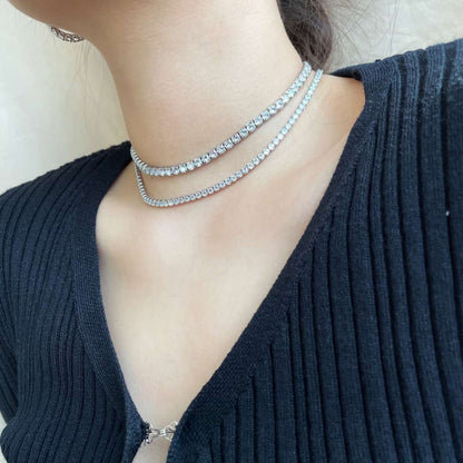 [ORA ]Elegant Tennis Chain Necklace