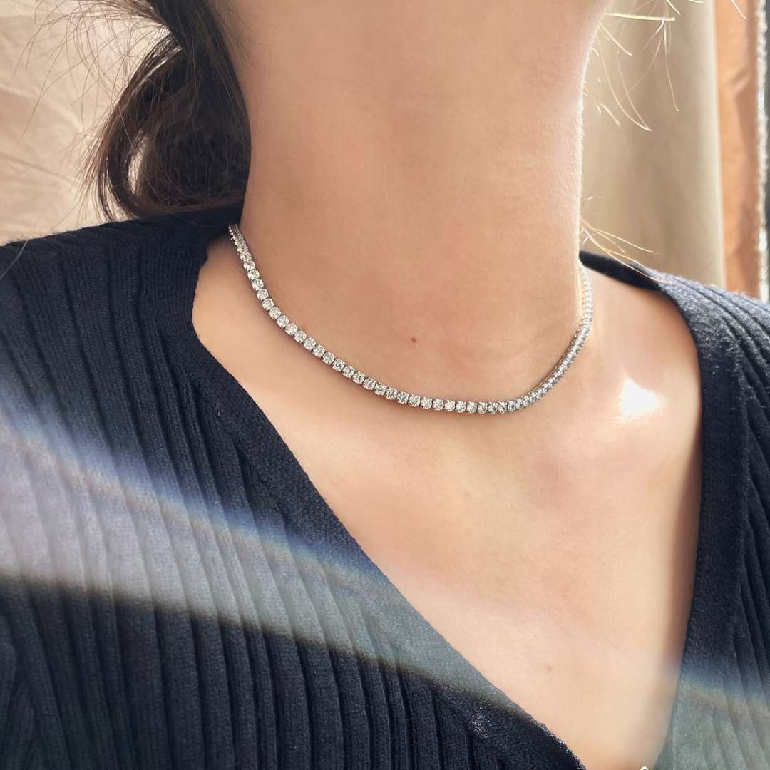 [ORA ]Elegant Tennis Chain Necklace