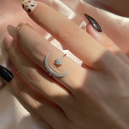 [ORA ]Eternity Moon & Star Ring