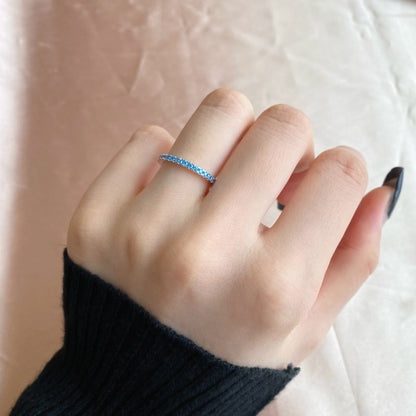 [ORA ]Delicate Sparkling Round Cut Daily Ring