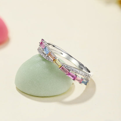 [ORA ]Energetic Elegant Radiant Cut Party Ring