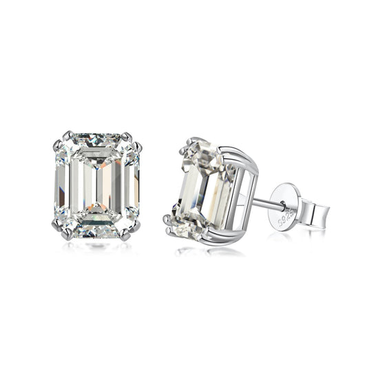[ORA ]Dazzling Square Shape Earrings