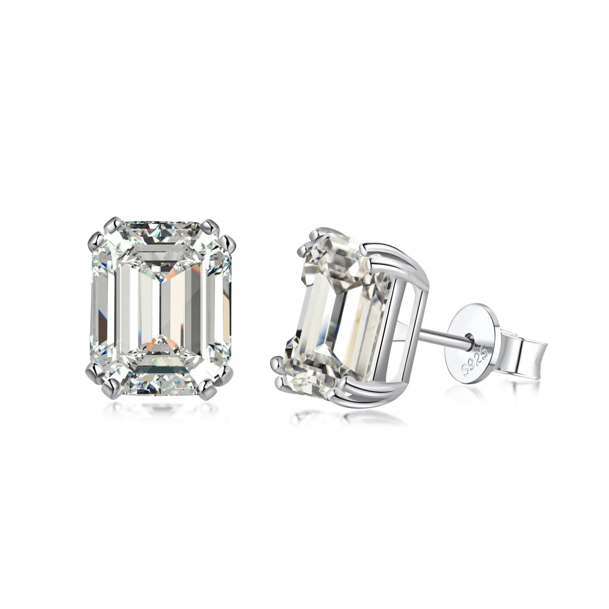 [ORA ]Dazzling Square Shape Earrings
