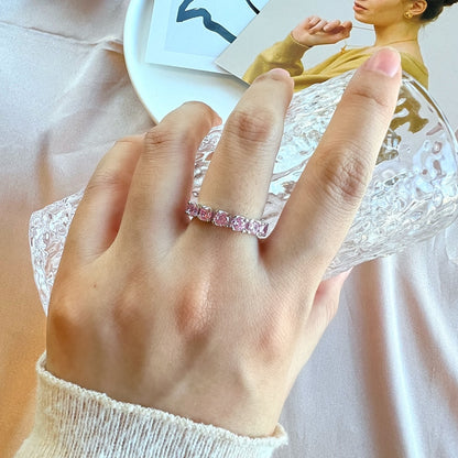 [ORA ]Eternity Round Cut Tennis Ring