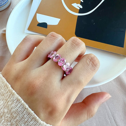 [ORA ]Dainty Elongated Cushion Cut Tennis Ring