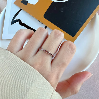 [ORA ]Delicate Sparkling Round Cut Daily Ring