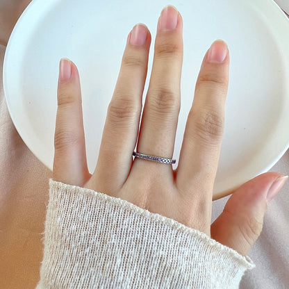 [ORA ]Delicate Sparkling Round Cut Daily Ring
