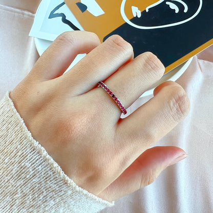 [ORA ]Delicate Sparkling Round Cut Daily Ring