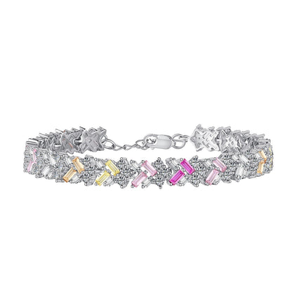 [ORA]Dazzling Unique Multi Shape Daily Bracelet