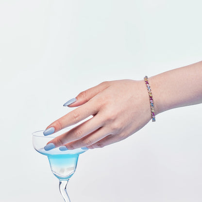 [ORA ]Ornate Sparkling Multi Cut Party Bracelet