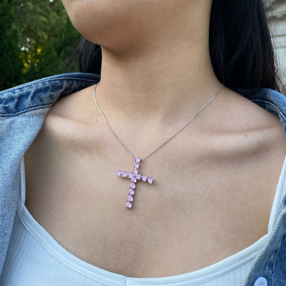 [ORA ]Radiant Cross Shape Necklace