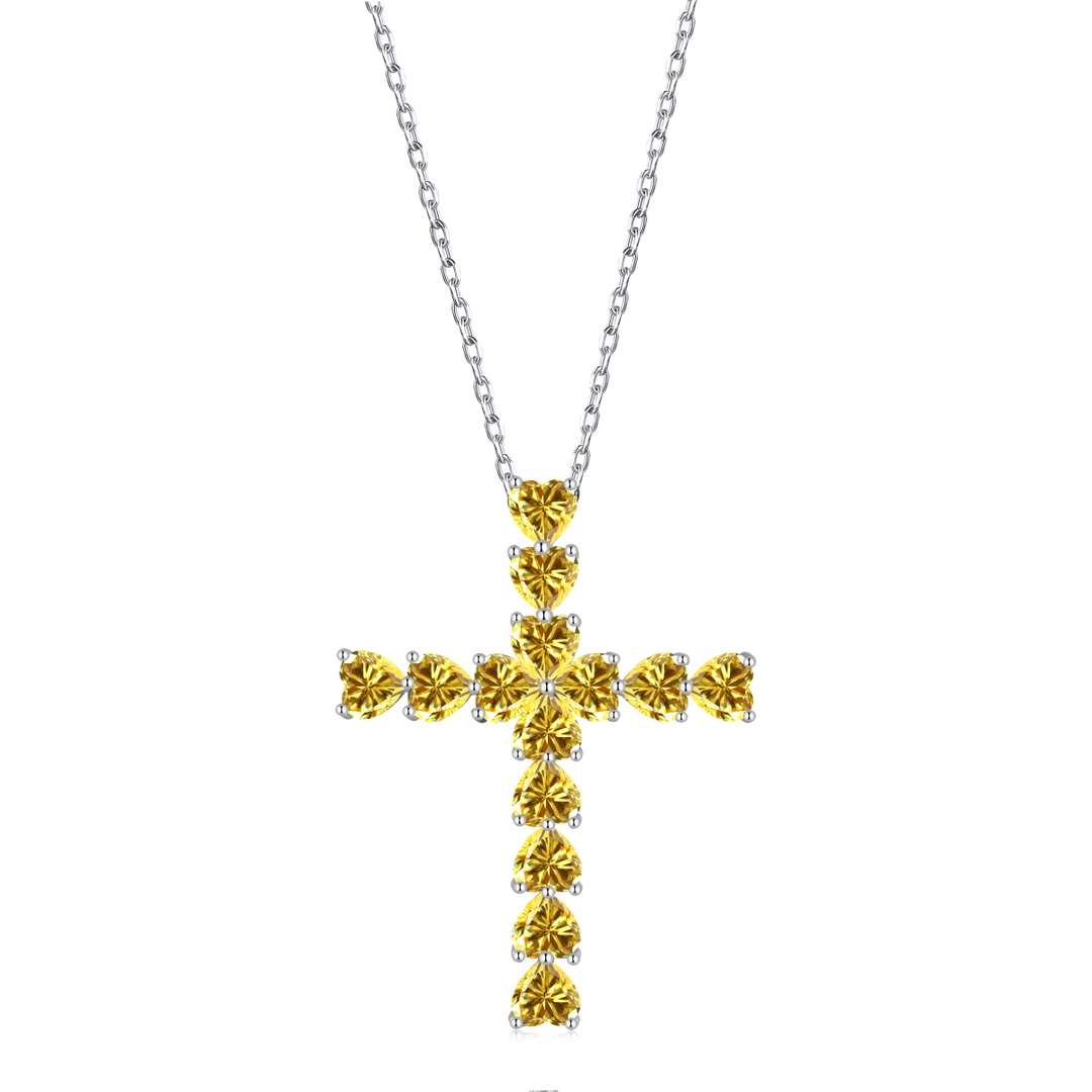 [ORA ]Radiant Cross Shape Necklace