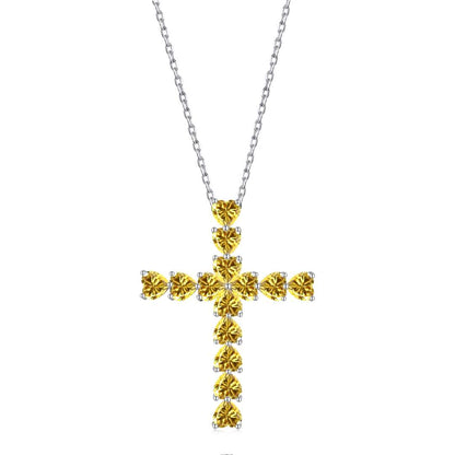 [ORA ]Radiant Cross Shape Necklace
