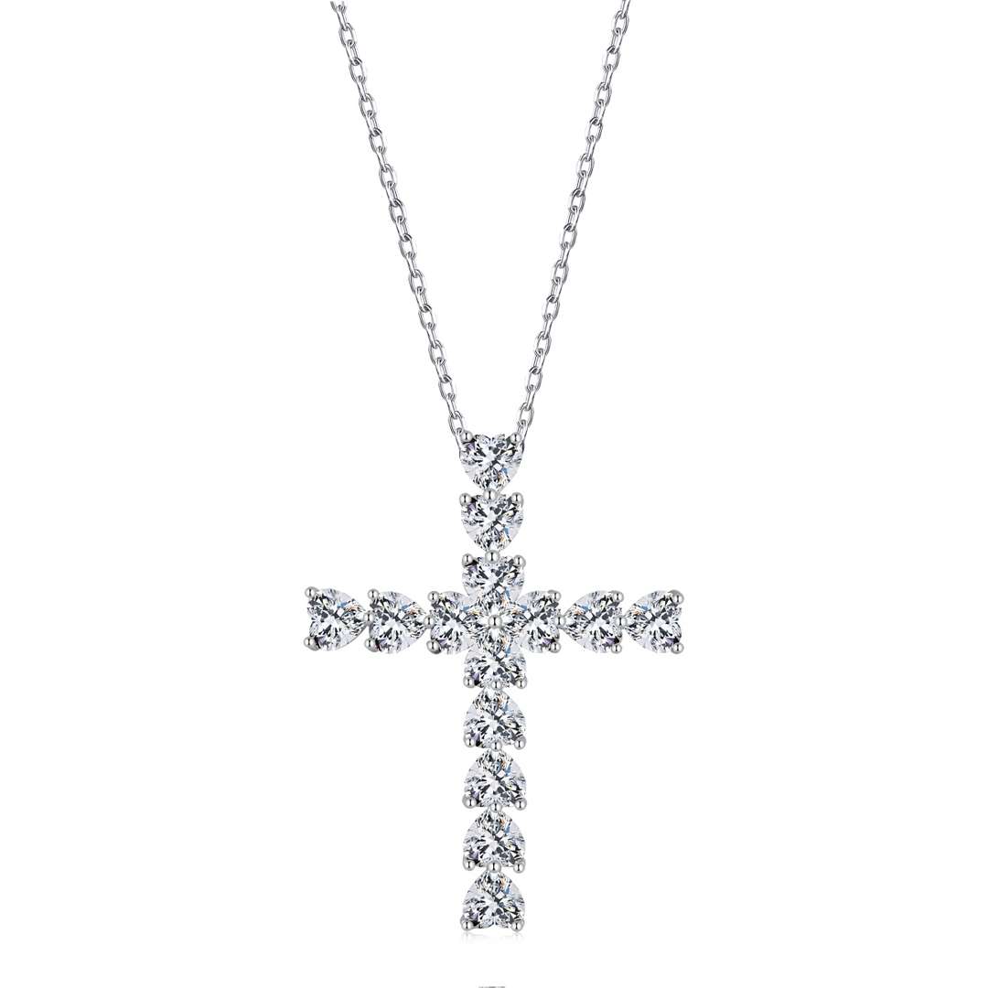 [ORA ]Radiant Cross Shape Necklace