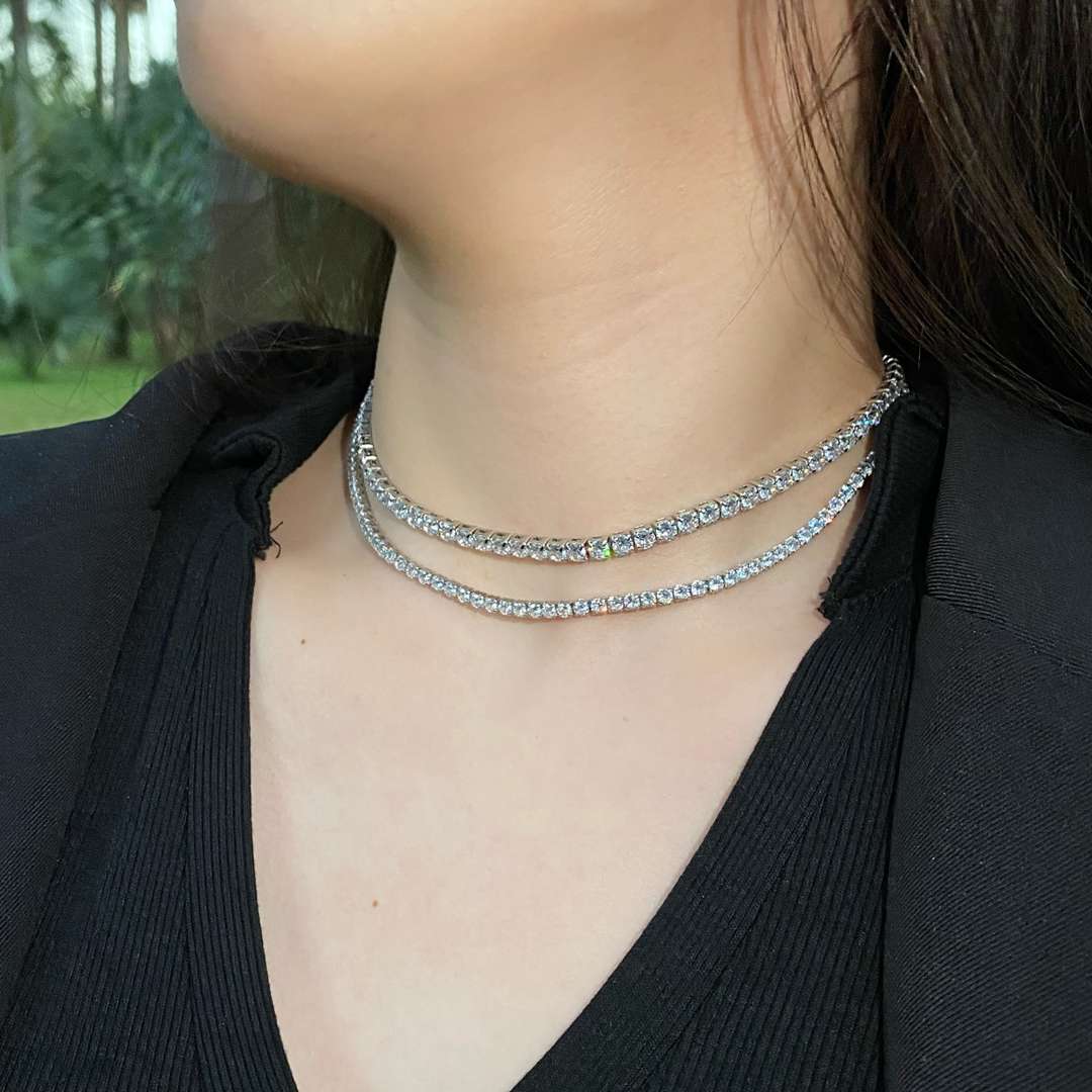 [ORA ]Elegant Tennis Chain Necklace