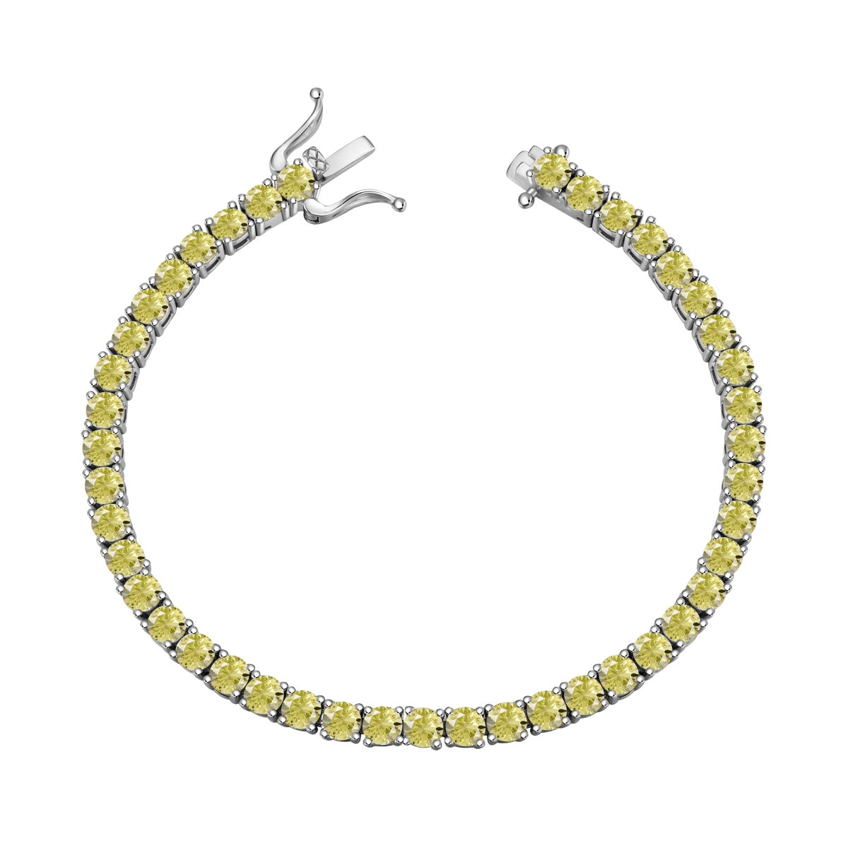 [ORA ]Ornate Dazzling Round Cut Tennis Bracelet