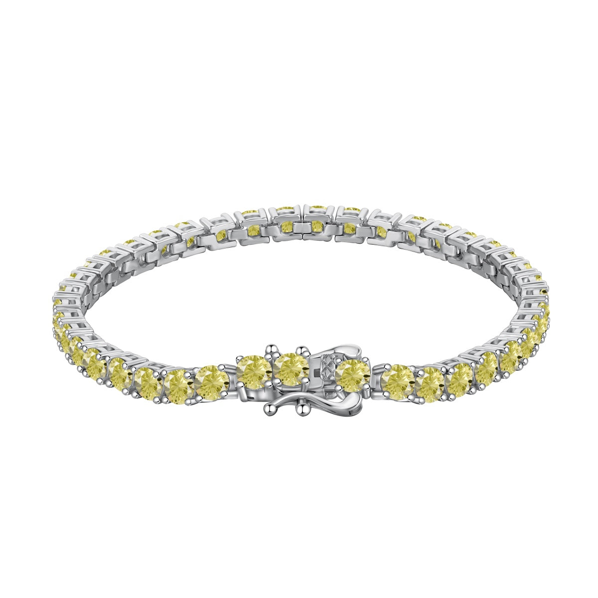 [ORA ]Ornate Dazzling Round Cut Tennis Bracelet