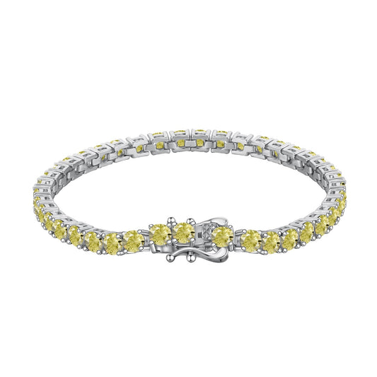 [ORA ]Ornate Dazzling Round Cut Tennis Bracelet