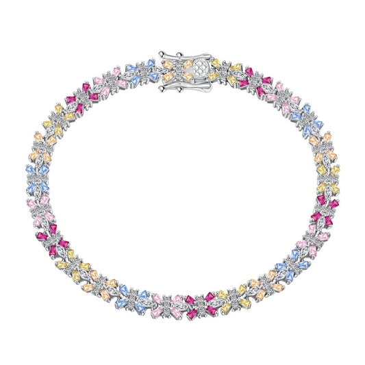[ORA ]Radiant Colorful Emerald Cut Party Bracelet