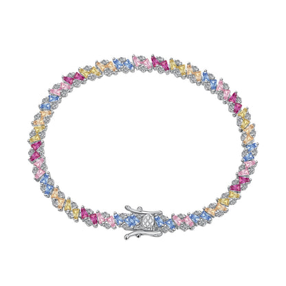 [ORA ]Ornate Sparkling Multi Cut Party Bracelet