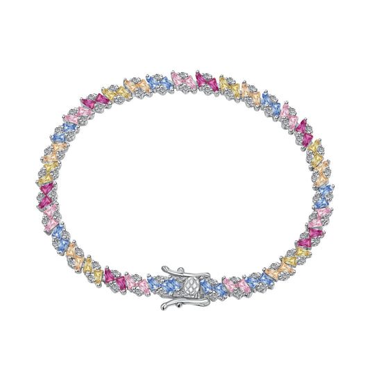 [ORA ]Ornate Sparkling Multi Cut Party Bracelet