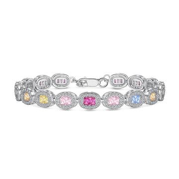 [ORA]Exquisites, verziertes Armband im Smaragdschliff für den Alltag
