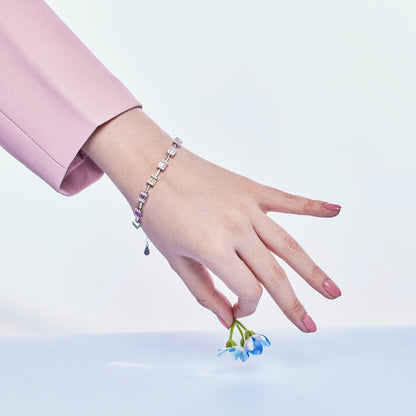 [ORA ]Dainty Charming Emerald Cut Daily Bracelet