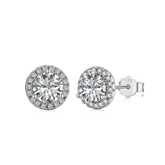 [ORA ]Classic Princess Round Shape Earrings