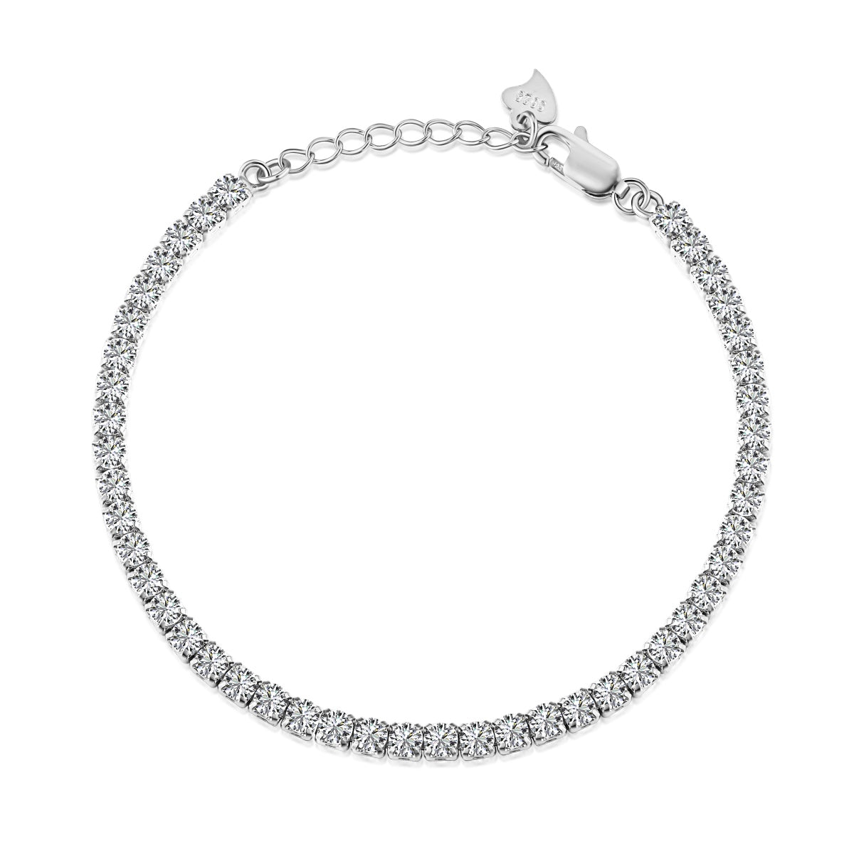 [ORA ]Sparkling Round Cut Daily Bracelet