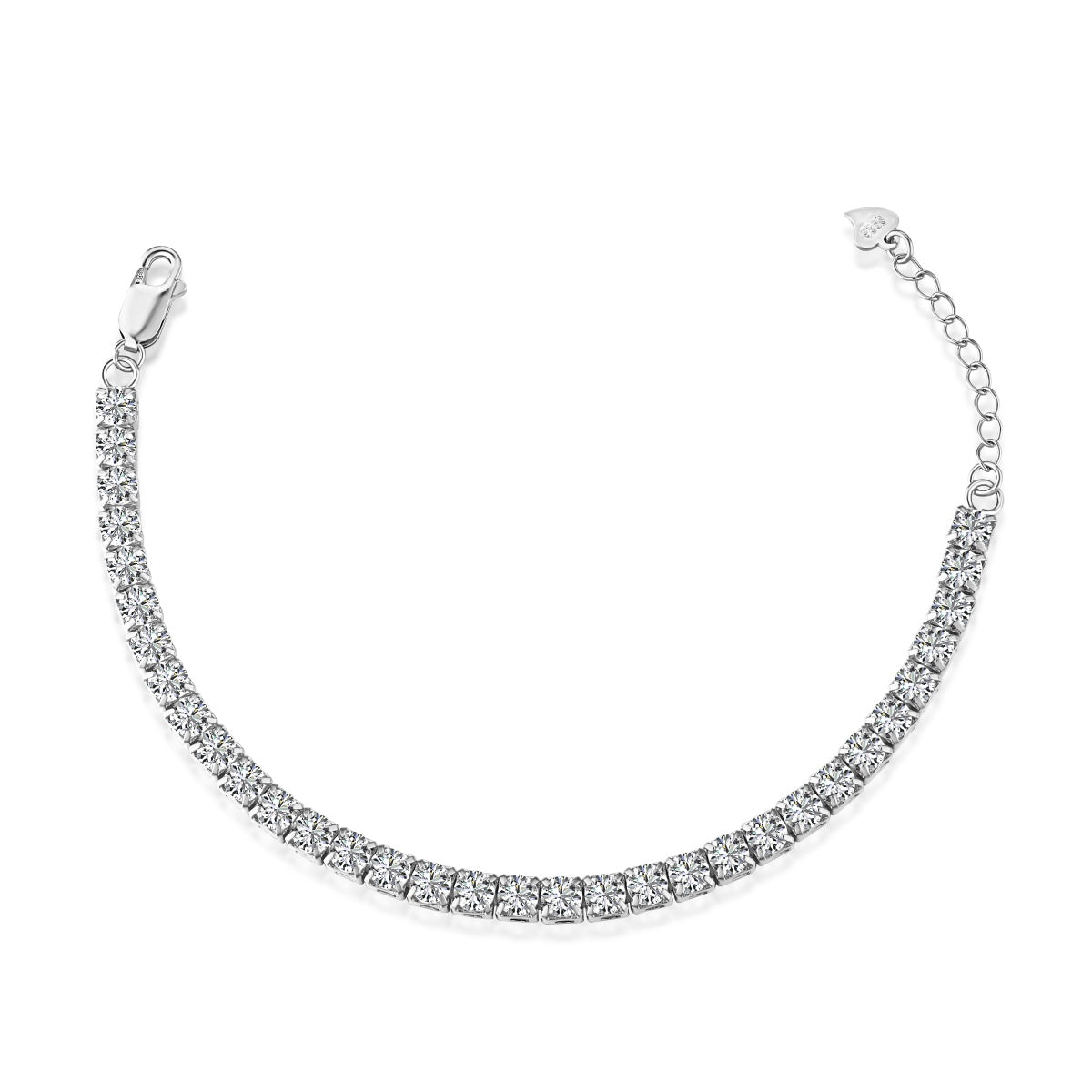 [ORA ]Sparkling Radiant Princess Cut Tennis Bracelet