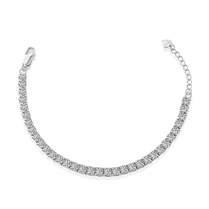 [ORA ]Sparkling Radiant Princess Cut Tennis Bracelet