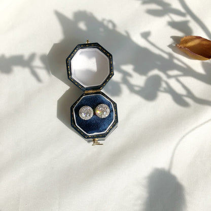 [ORA ]Classic Princess Round Shape Earrings
