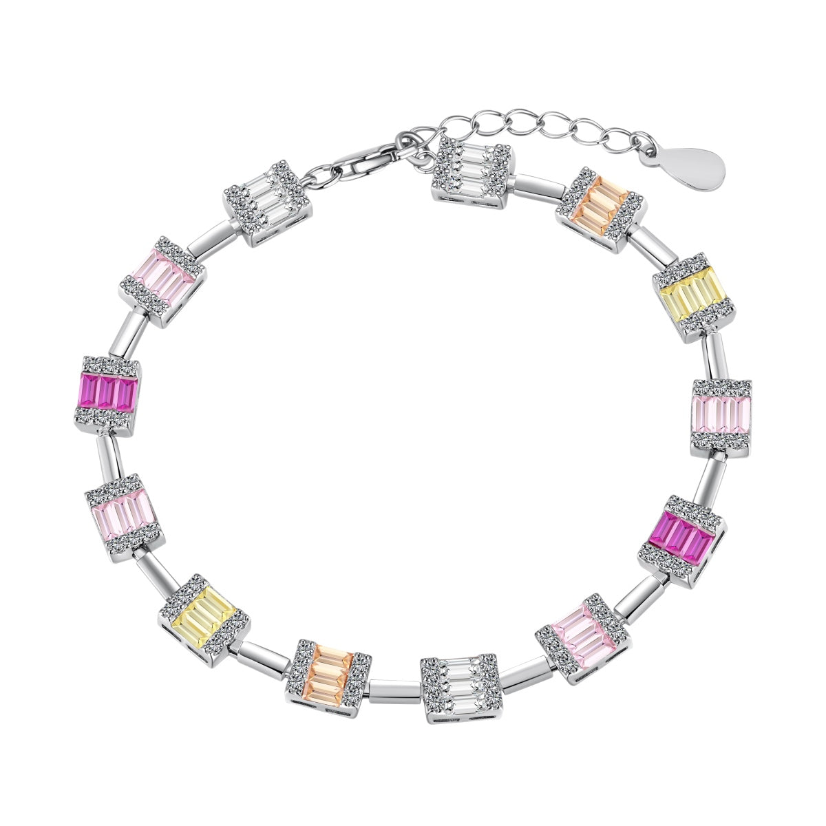 [ORA ]Dainty Charming Emerald Cut Daily Bracelet