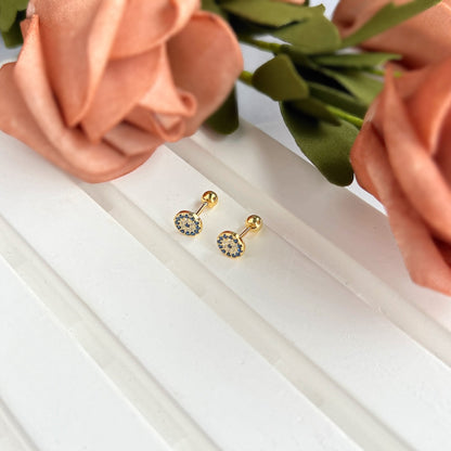 [ORA ]Devil's Eye Ear Bone Nail Earrings